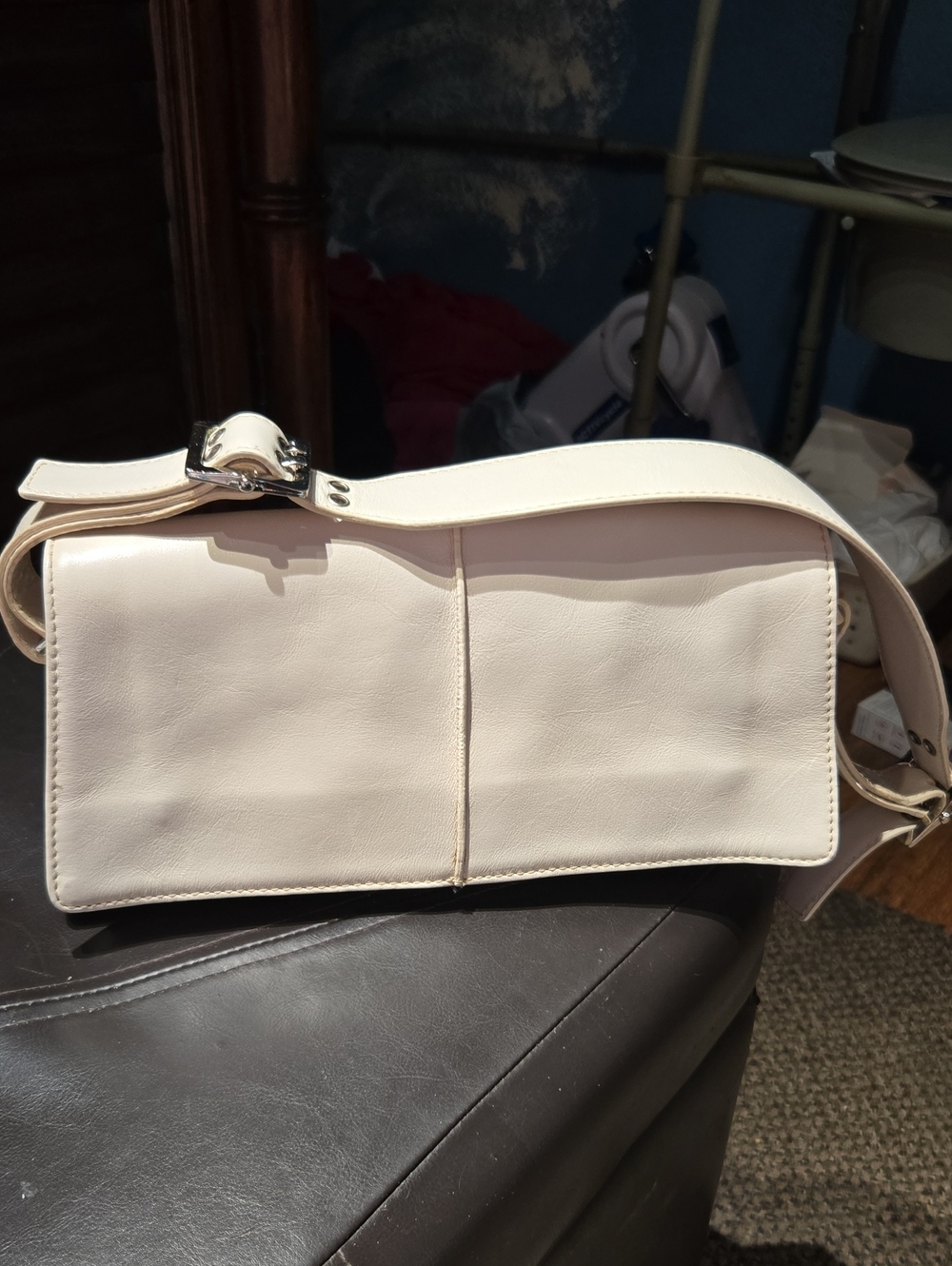 HYPE ~ Cream Women’s Shoulder Bag - Sleek Minimalist Design
